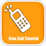 free call tutorial android application logo